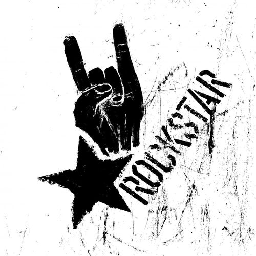 Tableau Dark Symbol Rock Star 50 x 50 - 3S. x Home - Modalova