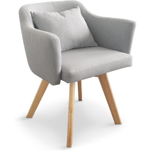 Fauteuil Scandinave gris KALO - 3S. x Home - Modalova