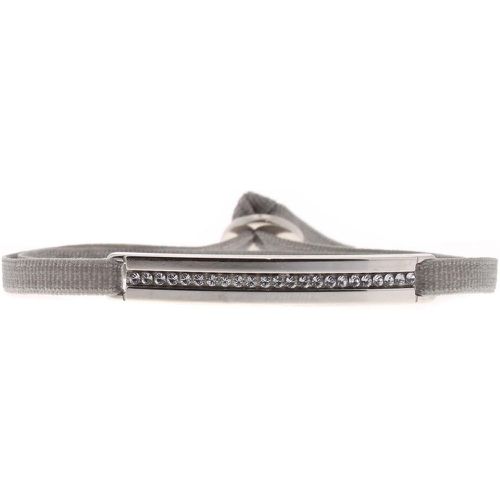 Bracelet A32479 - Bracelet Tissu Marron Cristaux Swarovski - Les Interchangeables - Modalova