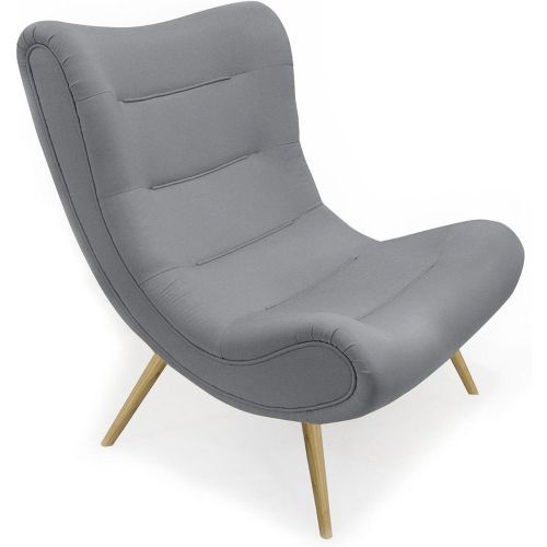 Fauteuil scandinave Romilly Tissu clair - 3S. x Home - Modalova