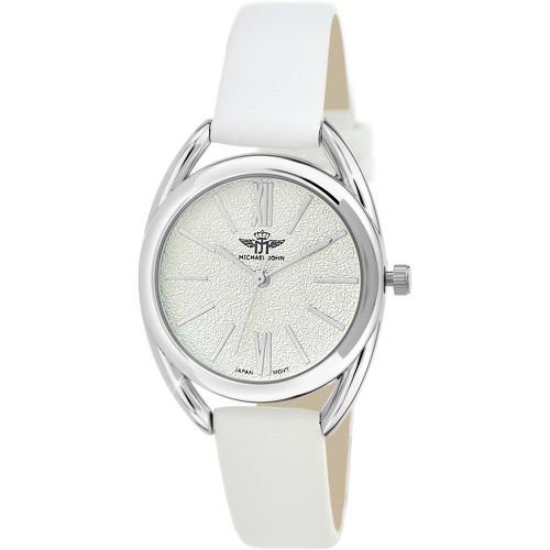 Montre Liora acier et cuir blanc - So Charm Montres - Modalova