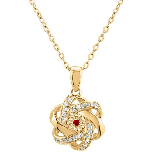 Collier So Charm - BD2034-DORE-COLLIER-RUBY - Collier Mode Doré - So Charm Bijoux - Modalova