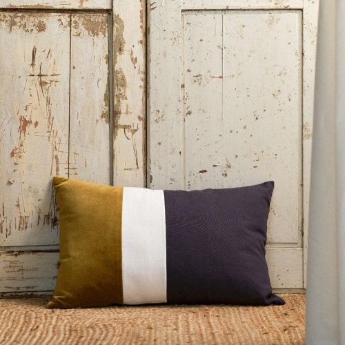 Coussin 40 x 60 coton velours tricolor Indies - Today - Modalova