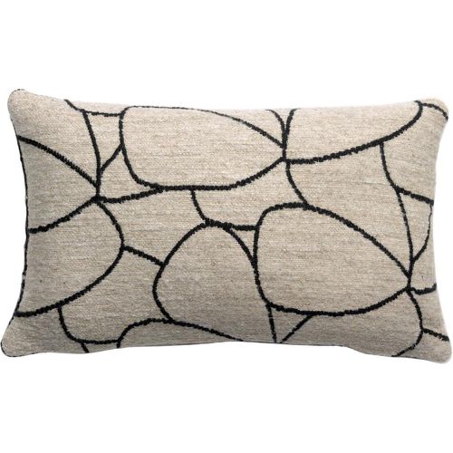 Coussin Dany Blanc/noir 30 x 50 - Vivaraise - Modalova