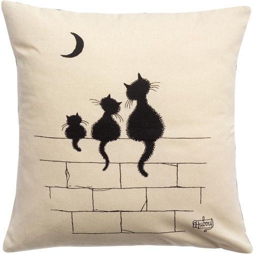 Coussin Dubout 3 chats Ecru 45 x 45 - Winkler - Modalova