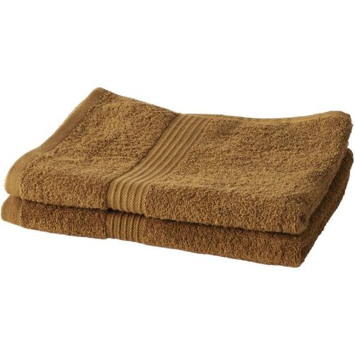 Lot de 2 serviettes de toilette , Bronze - Today - Modalova