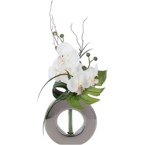 Composition orchidées et Vase argent - 3S. x Home - Modalova