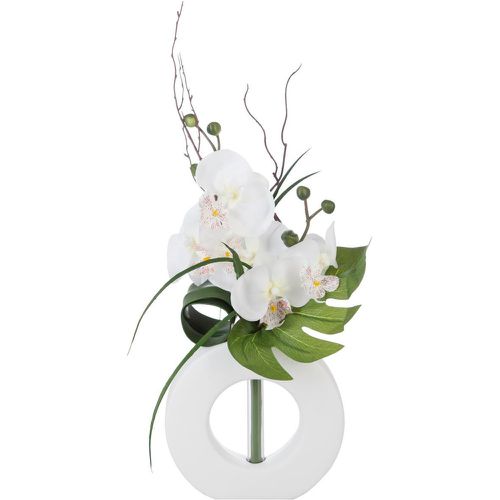 Composition orchidées et Vase blanc - 3S. x Home - Modalova