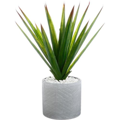 Aloe vera artificiel et pot en céramique H49 - Hello Garden - 3S. x Home - Modalova