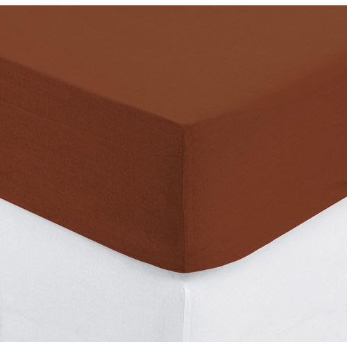 Drap-housse en coton 140x190cm terracotta - 3S. x Home - Modalova