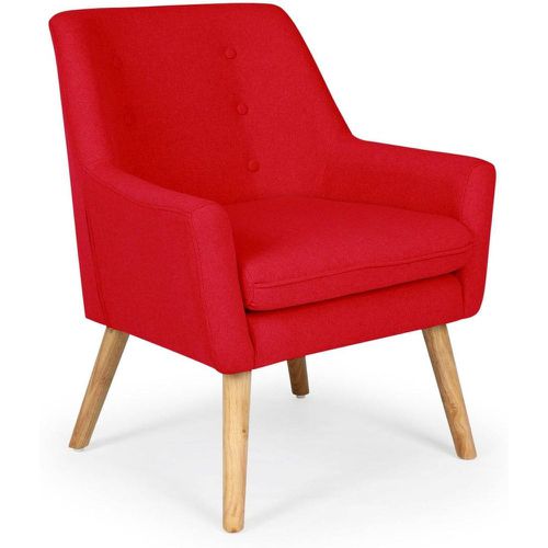 Fauteuil scandinave tissu Rouge - 3S. x Home - Modalova