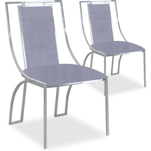 Lot de 2 chaises Catarina Velours pieds - 3S. x Home - Modalova