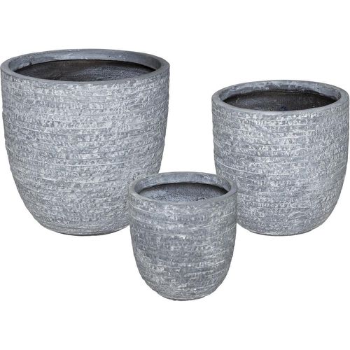 Lot de 3 Pots Fibre Max D 39 marine - 3S. x Home - Modalova