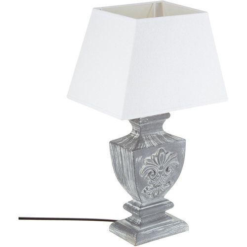 Lampe en bois patiné gris H50 - 3S. x Home - Modalova