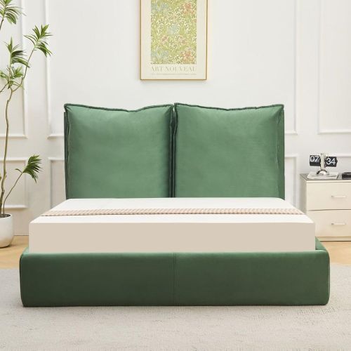 Lit-coffre Coussino sommier relevable Velours - 3S. x Home - Modalova