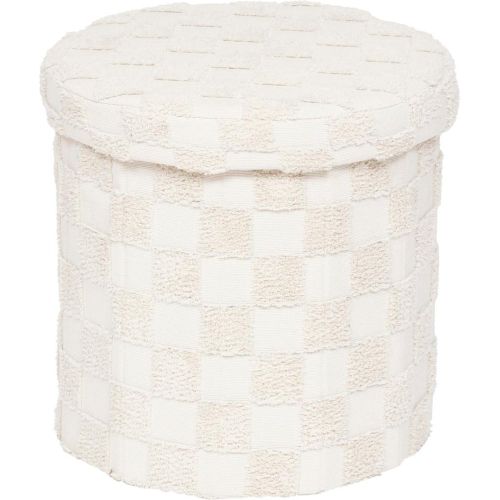 Pouf pliant Pasti blanc - 3S. x Home - Modalova