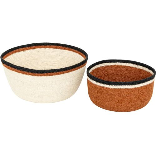 Le lot de 2 paniers en jute bicolore - 3S. x Home - Modalova
