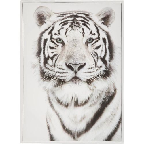 Toile imprimée Tigre, bois, noir et , 50x70 cm - 3S. x Home - Modalova