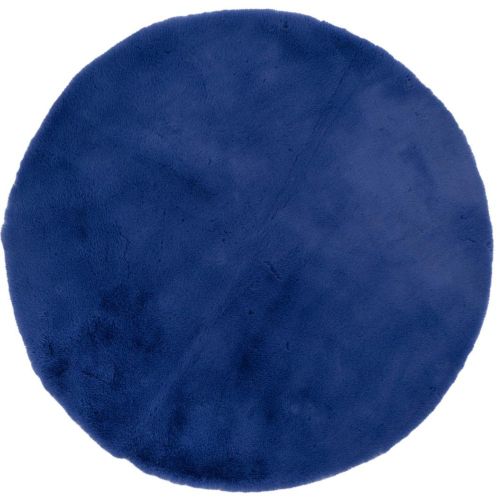 Tapis fausse fourrure Couka indigo - 3S. x Home - Modalova