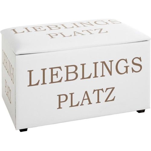 Coffre de rangement cuir imprimé motif Lieblingsplatz - 3S. x Home - Modalova