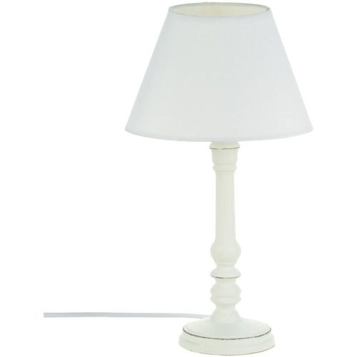 Lampe en bois blanc H36 cm - 3S. x Home - Modalova