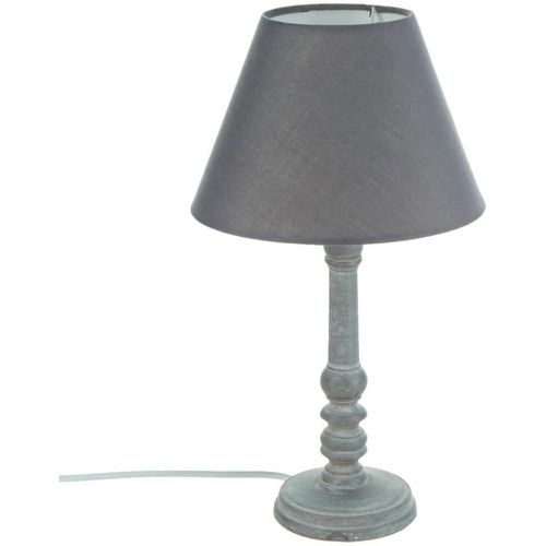 Lampe en bois gris H36 cm - 3S. x Home - Modalova