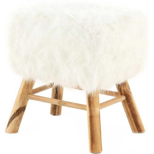 Petit Tabouret Imitation Fourrure YETI - 3S. x Home - Modalova