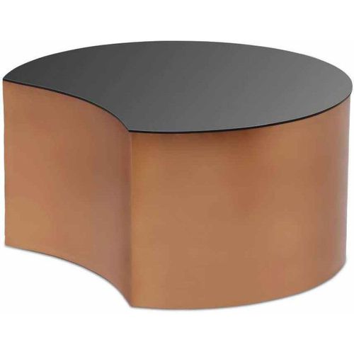 Table Basse Design En Verre Et Métal Cuivré - 3S. x Home - Modalova