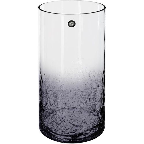 Vase cylindrique verre craquelé fumée H30 - 3S. x Home - Modalova