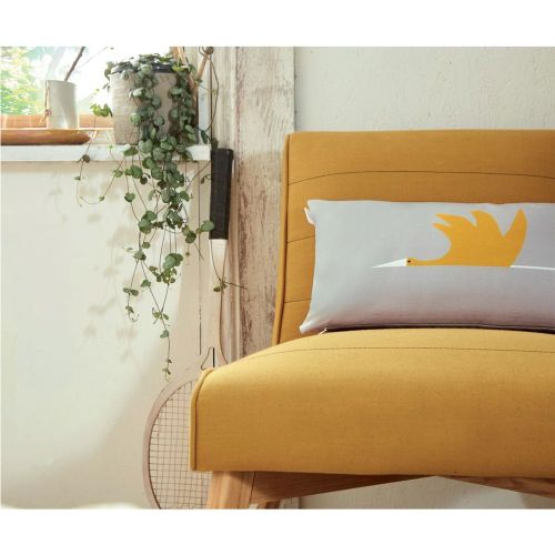 Coussin Cigogne Scion Living - Blanc des Vosges - Modalova