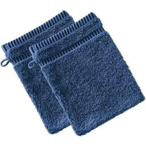 Lot de 2 Gants de toilette marine BANDESECHELLE - Becquet - Modalova