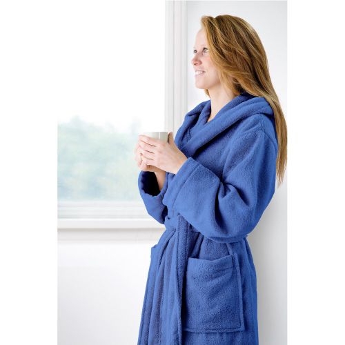 Peignoir de bain à capuche TOP 470 g/m² - Bleu - Cogal - Modalova