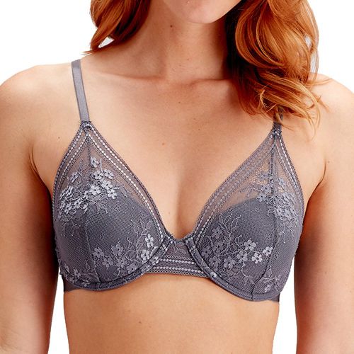 Soutien-gorge plongeant armatures gris - Pretty Polly - Modalova