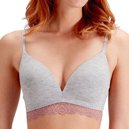 Soutien-gorge moulé sans armatures gris en coton - Pretty Polly - Modalova