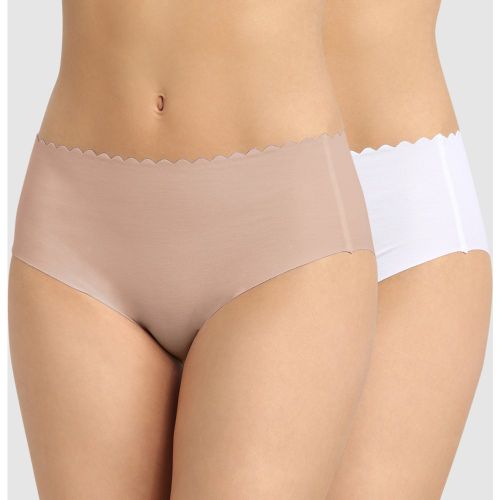 Lot de 2 culottes taille haute /blanche - Body Touch - Dim - Modalova