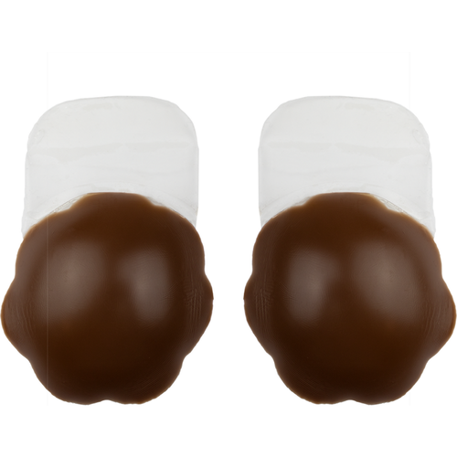 Cache tétons adhésifs silicone Marron - Bye Bra - Modalova