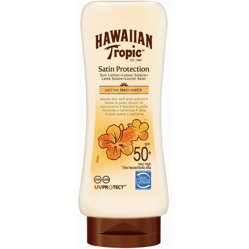 Lotion Haute Protection Satin Peau Douce et Rayonnante - SPF 50 - Hawaiian Tropic - Modalova