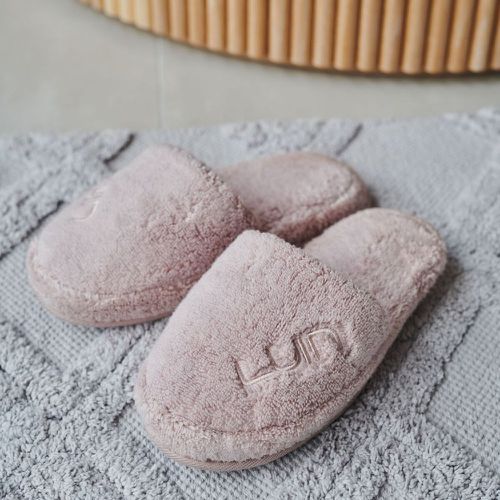 Chaussons Cosy Dusty Rose en coton - Luin Living - Modalova