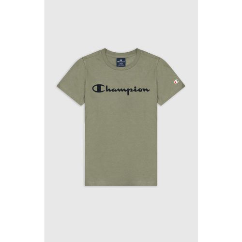 T-Shirt col rond - Vert en coton - Champion - Modalova
