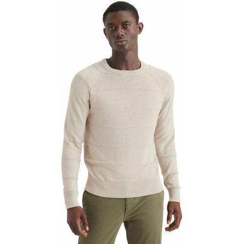 Sweatshirt col rond beige en coton - Dockers - Modalova