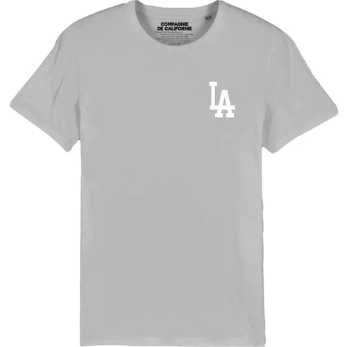Tee-shirt manches courtes LA gris - Compagnie de Californie - Modalova