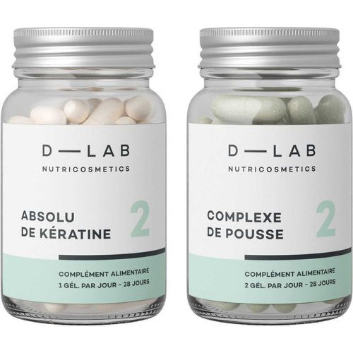 Duo Nutrition-Capillaire - Action 360° Sur La Synthèse De Kératine 1 Mois - D-Lab - Modalova