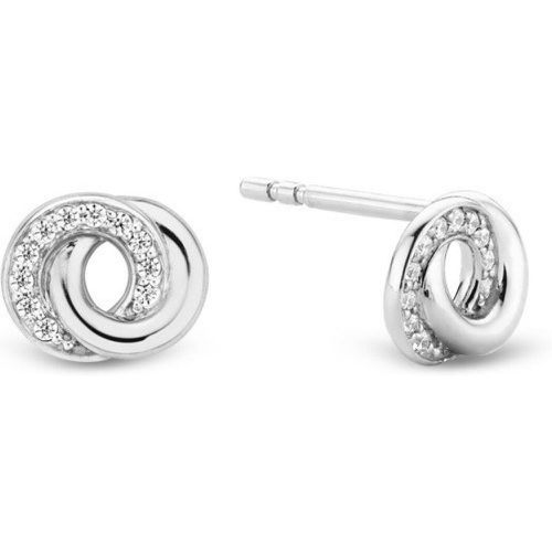 Boucles d'oreilles 7784ZI - Boucles d'oreilles Anneaux Entrelacés - Ti Sento - Modalova