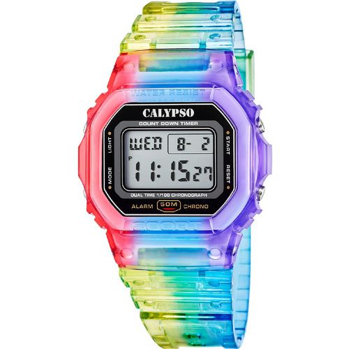 Montre Mixte Color Splash - K5874-6 Bracelet Plastique - Calypso - Modalova