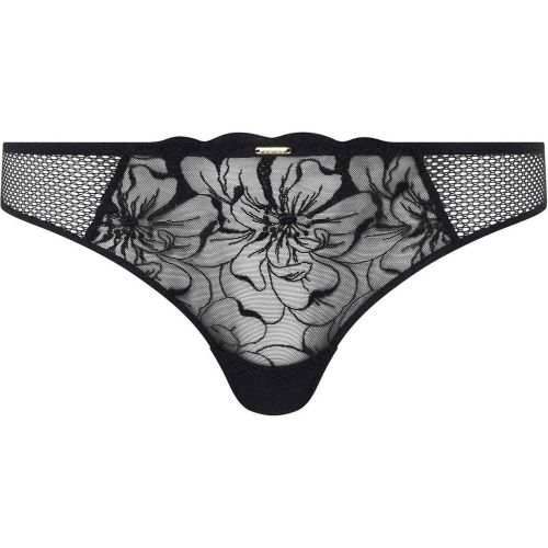 Tanga NOIR - FLEURS en coton - Chantelle - Modalova