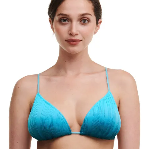 Soutien-gorge sans armature triangle coques amovibles bleu - Chantelle Bain - Modalova
