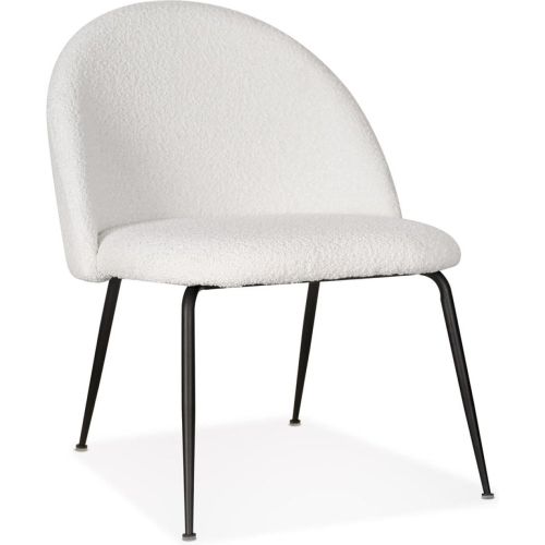 Fauteuil lounge 'NORVEGIA' en tissu bouclé et métal - ALTEREGO - Modalova