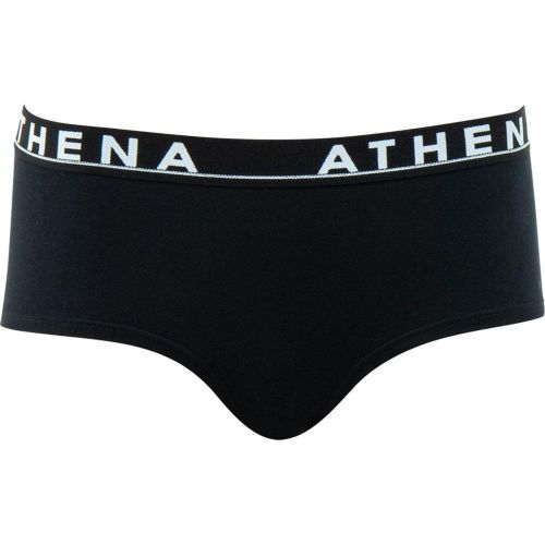 Boxer Easy Color noir en coton - Athena - Modalova