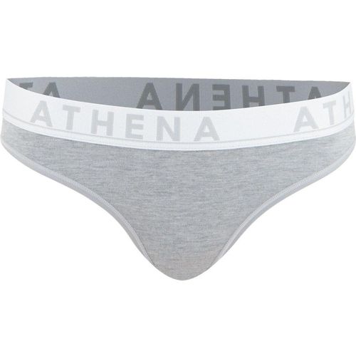 Slip femme Easy Color gris en coton - Athena - Modalova