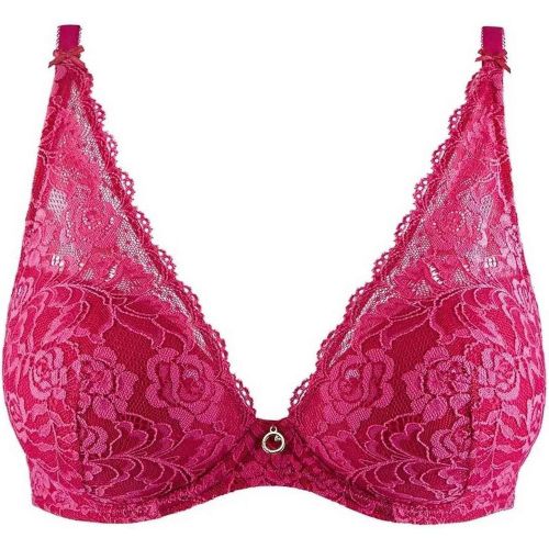 Soutien-gorge plongeant armatures en dentelle Rose - Aubade - Modalova